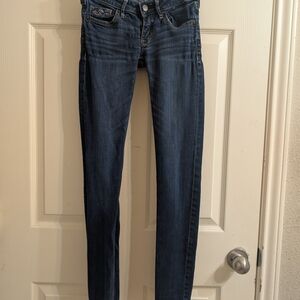 Hollister Women's Dark Blue Skinny Jeans